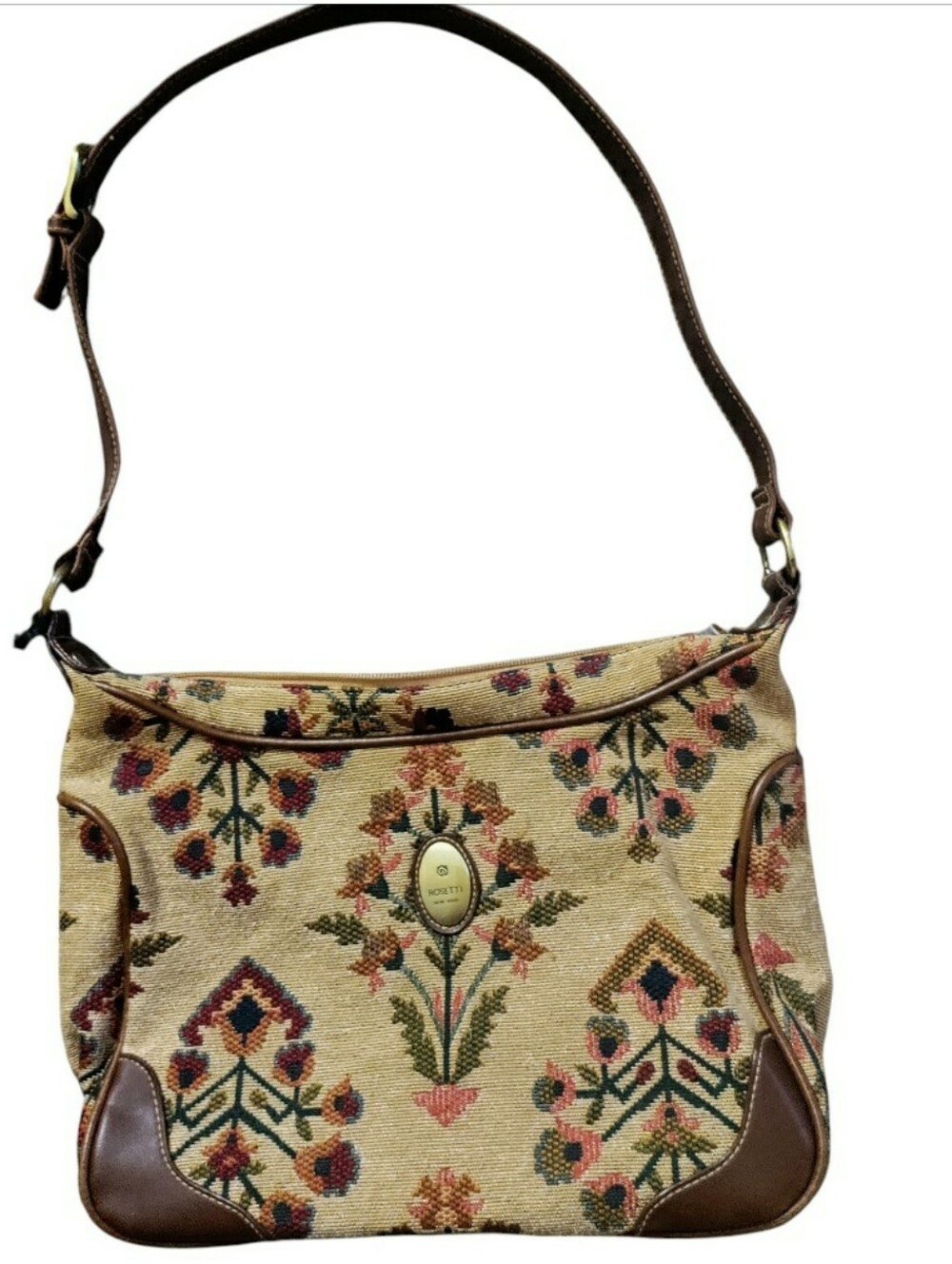 Vintage Rosetti Tapestry Handbag Shoulder Bag Boho Hippie Cottagecore